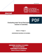 Evaluating Total - Yet - To - Find - Hydrocarbon - Volume - in - Colombia PDF