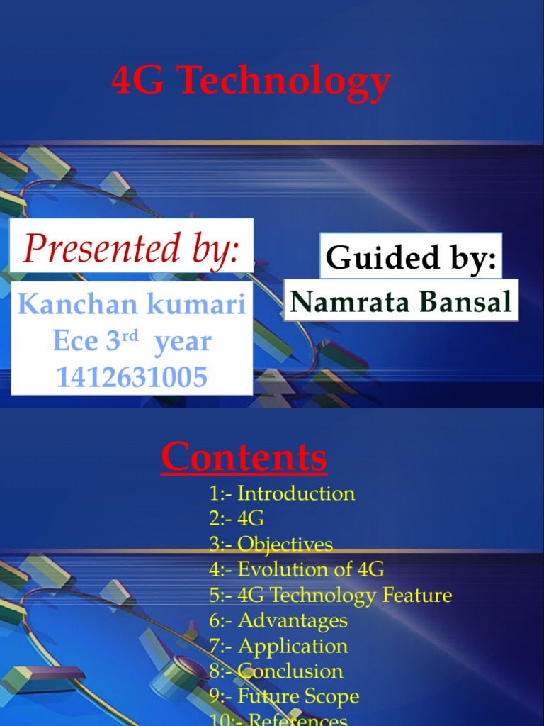 4g architecture ppt image