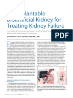 An Implantable Bioartificial Kidney For Treating Kidney Failure