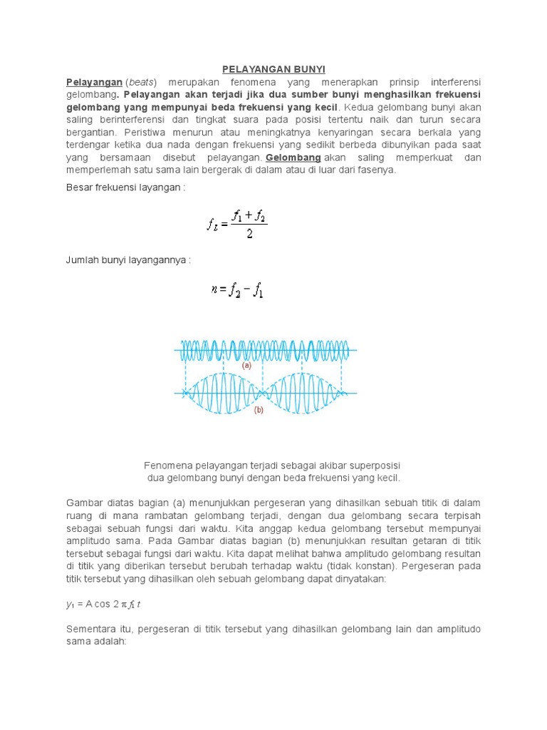 Contoh Soal Dan Pembahasan Pelayangan Bunyi Contoh Soal