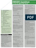 2015 CFA Level 1 QuickSheet