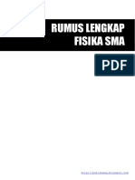 Rumus Lengkap Fisika SMA