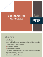 Qos in Ad-Hoc Networks: Chandra Prakash LPU
