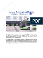 Sistema de Recarga Rápida Para Autobuses Eléctricos de ABB