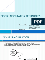 Digital Modulation Techniques: Presented By: Nidhi Baranwal