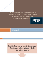 Aplikasi Teori Keperawatan Menurut Ahli Dorothea Orem