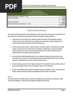 Download Basic Instructions for Retained Earnings Statement by Mary SN3452121 doc pdf