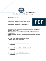 Gollis University Faculty of Civil Engineering Subject