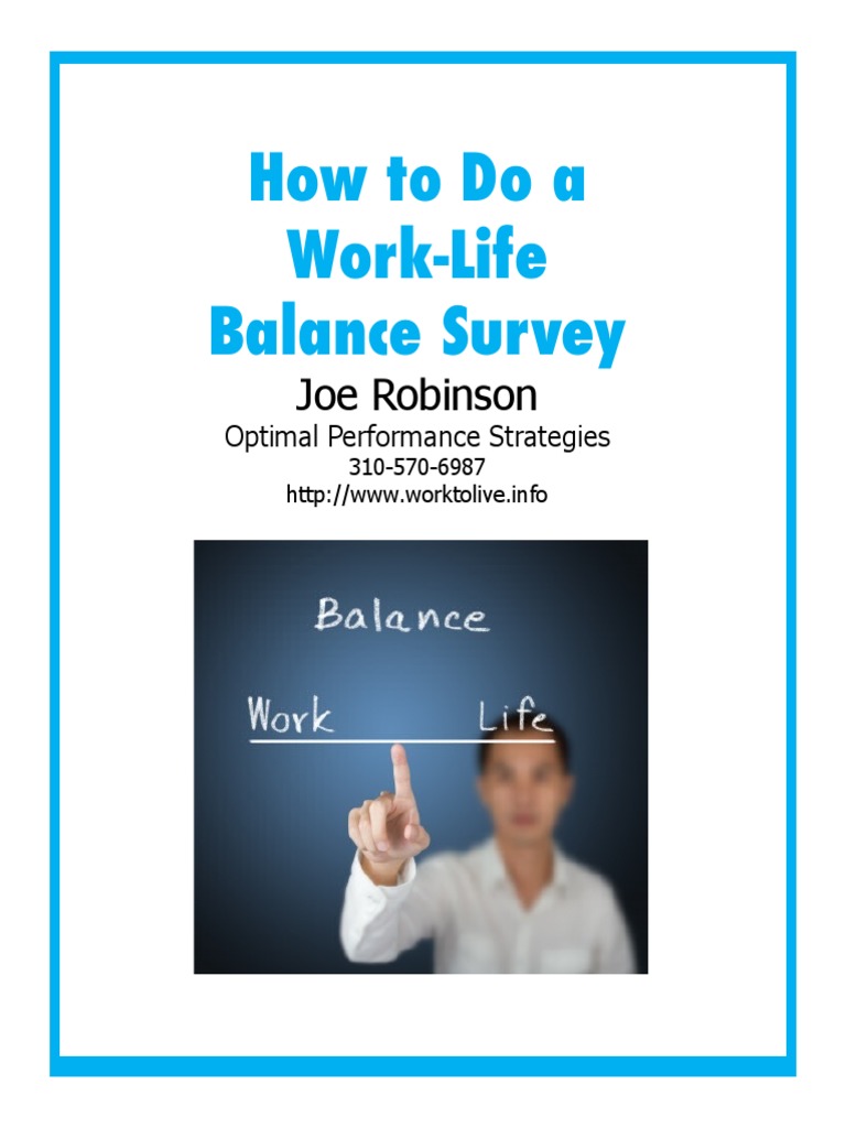 Work-Life Survey Ebook | PDF | Work–Life Balance | Employee Retention