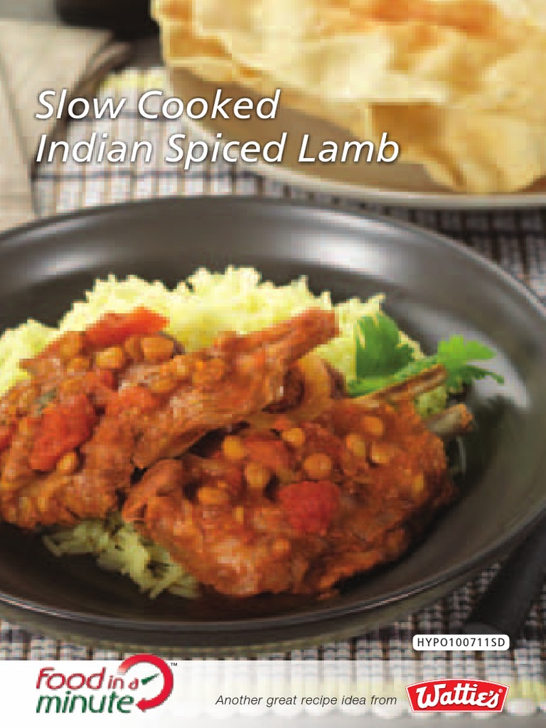 Slow Cooked Indian Spiced Lamb PDF