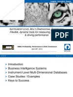 Business Intelligence System and Instrumental Level Multi Dimensional Database