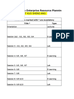 ERPS - Personalized Schedule