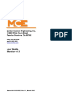 User Guide, Imonitor V1.5: Motion Control Engineering, Inc. 11380 White Rock Road Rancho Cordova, Ca 95742