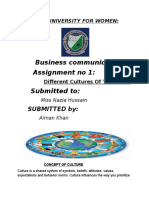 Business Communication Assignment No 1: Submitted To