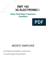 EMT 182 Analog Electronic I: Basic Field Effect Transistors Amplifiers