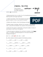 L23 - Balancing Equations Tips