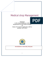 Online Medical Shop Management