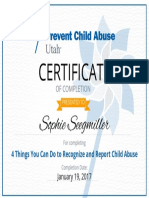 Abuse Certificate