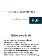 Texturas Rocas Ígneas Resumen