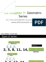 C2 Chapter 7:: Geometric Series