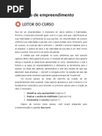 Conceito de Empreendimento Leitor Do Curso PT-BR