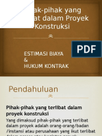 Pihak-Pihak Yang Terlibat Dalam Proyek Konstruksi: Estimasi Biaya & Hukum Kontrak