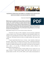 Vestígios da Pedagogia Escoteira na construção da infância do Grupo Escoteiro Tangará (1963-1973