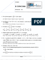 Mate.info.Ro.3026 Algebra Si Elemente de Analiza Matematica - Subiecte UPB 2014