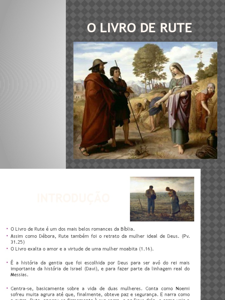 O Livro de Rute | PDF | Livro de Ruth | Livro dos Juízes