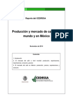 Reporte Producción y Mercado de Café - Cedrssa 2014