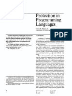 Protection in Programming Languages