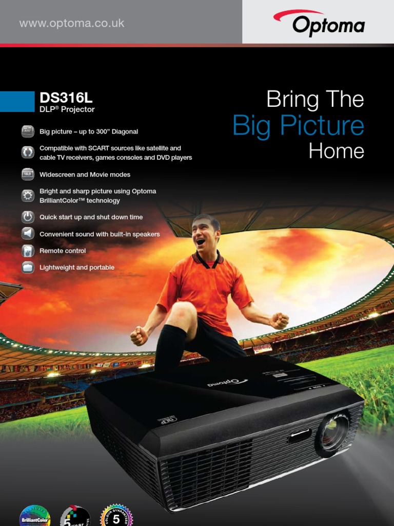 Ds316l Optoma Data Projector - School Special Offer | Digital Television |  Filmmaking