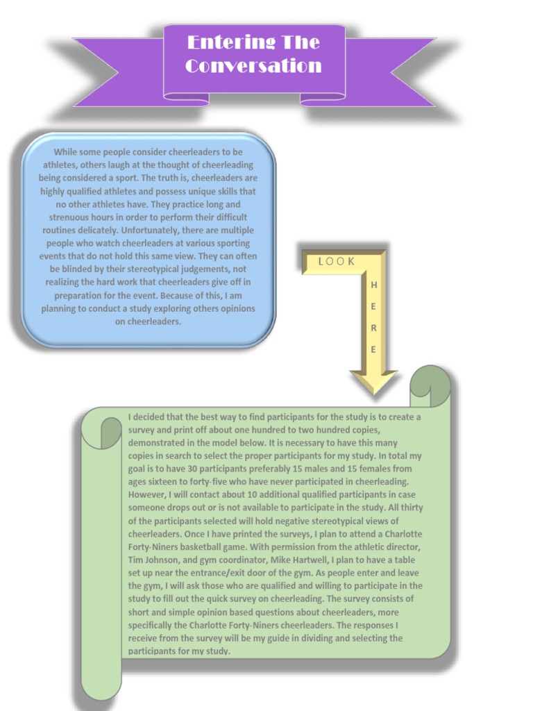 Entering The Conversation PDF Cheerleading Survey Methodology