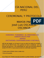 Ceremonial y Protocolo - 16va. Semana