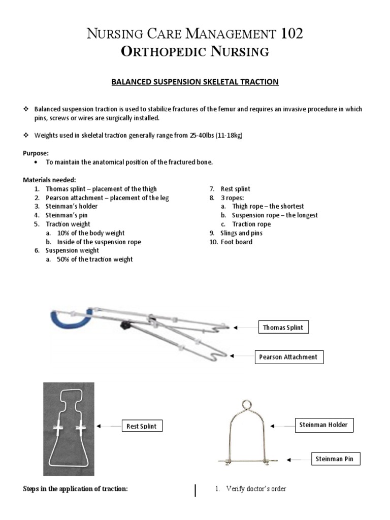 Balanced Suspension Skeletal Traction, PDF