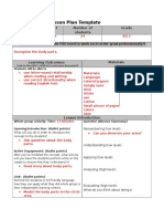 Lesson Plan Sience - Body Parts