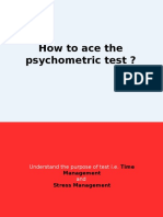 How To Ace The Psychometric Test