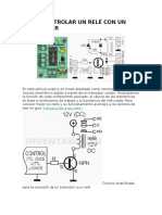 Como Controlar Un Relé Con Un Transistor