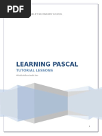 Learning Pascal: Tutorial Lessons