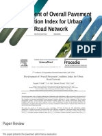 Presentation - Development of Overall Pavement Condition Index For Urban Road Network