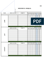 DLL-LP Monitoring Form Template