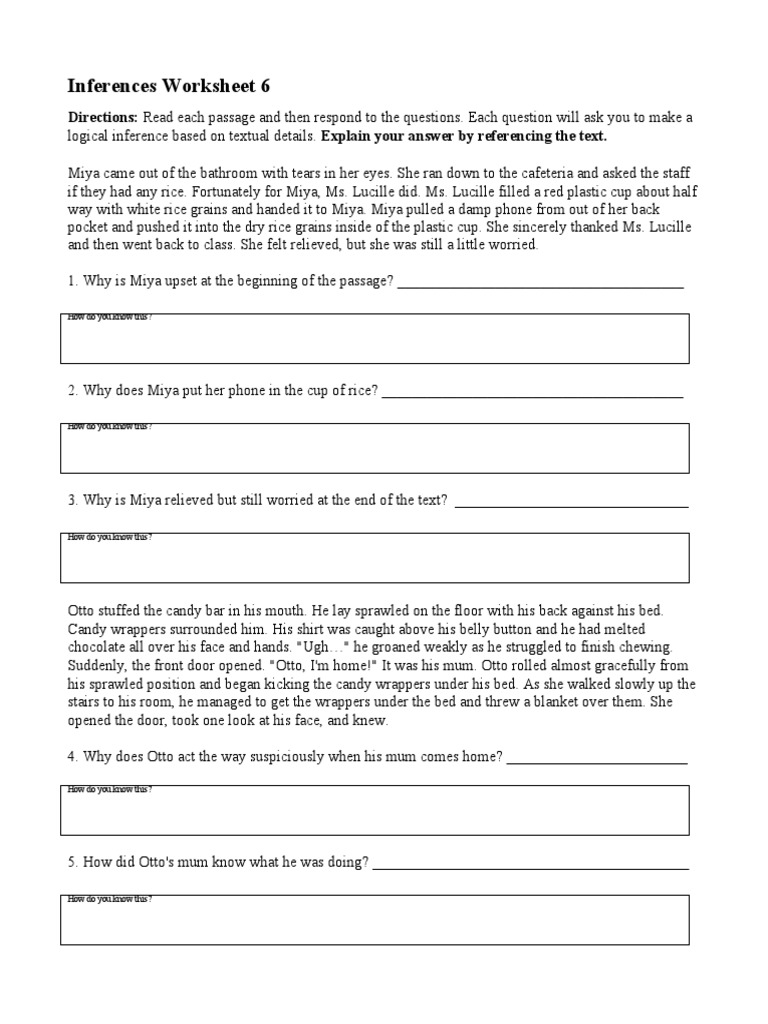 worksheet Inferences Worksheet 2 inferences worksheet 6 sports leisure
