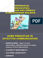 Lect 3 (2013) Communication and Relationship Building - Verbal and Non Verbal
