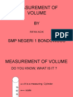 Measurement of Volume