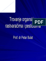 Trovanje Organskim Rastvaracima I Pesticidima