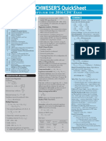 2016 CFAL2 Schweser Quick Sheet