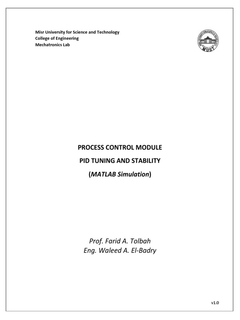 Ziegler-Nichols PID Tuning in MATLAB | PDF | Control Theory | Emergence