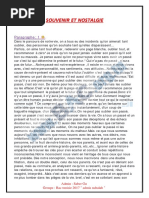 Fiche Dessai Ecrit Corrige Pdf Nostalgie Sentiment
