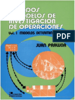 Metodos y Modelos de Investigacion de Operaciones Vol. 1 - Juan Prawda PDF