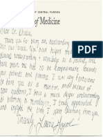 Aunali Khaku UCF medical student thank you recommendation note
